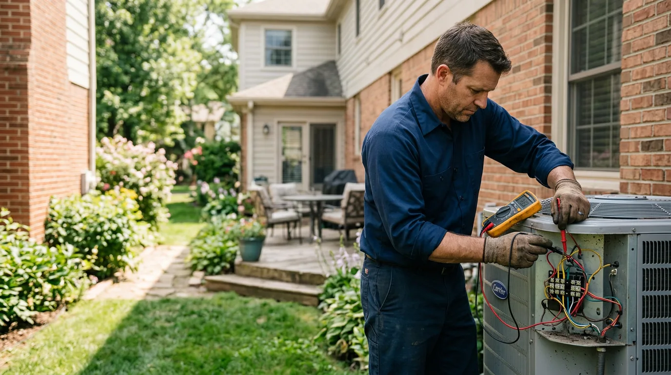 HVAC technician working near Morristown, MN